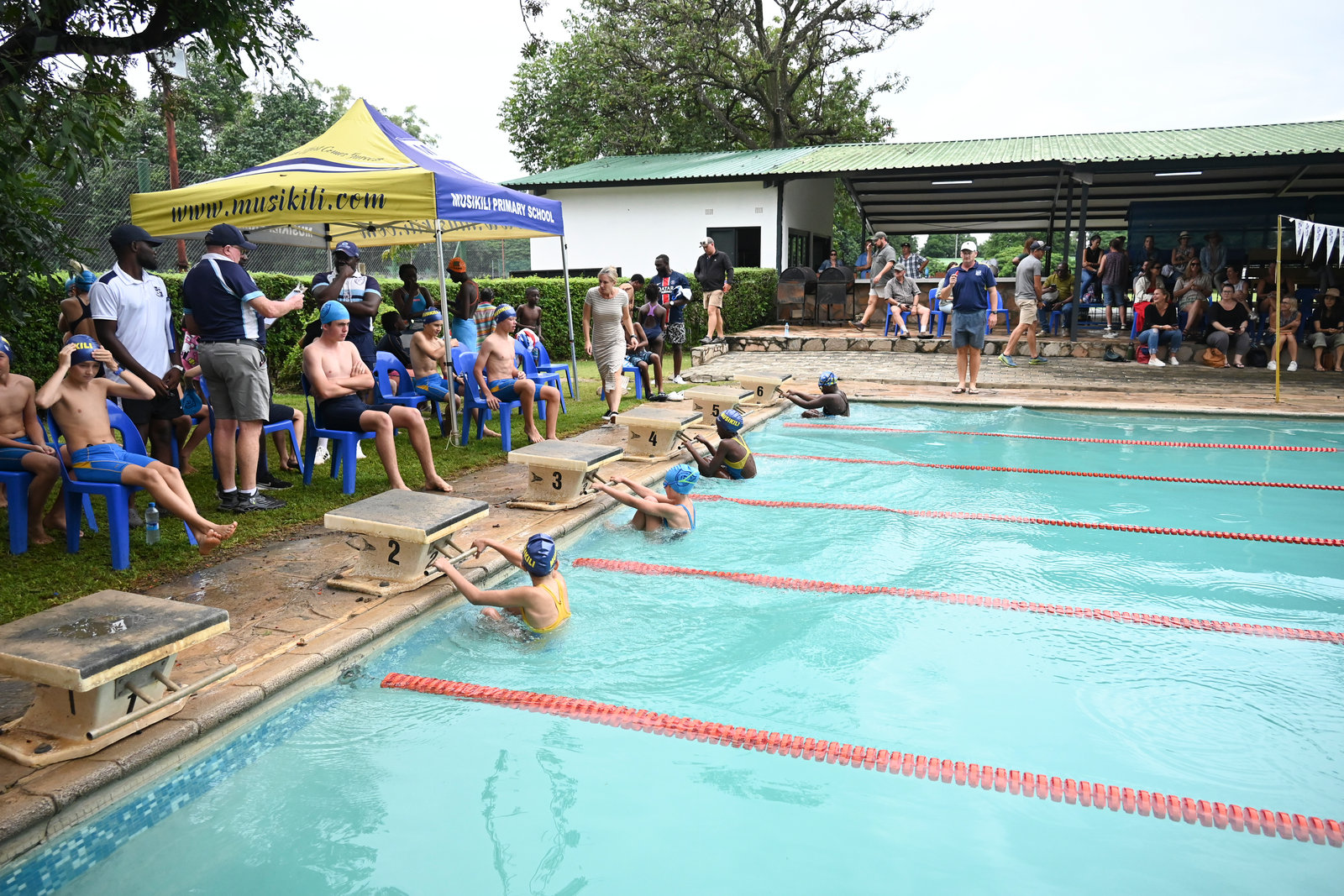 Swimming gala at the Musikili pool